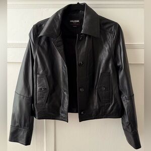 Zadig & Voltaire  Black Leather Jacket